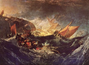 The Wreck of a Transport Ship Romantic Turner Oil Paintings